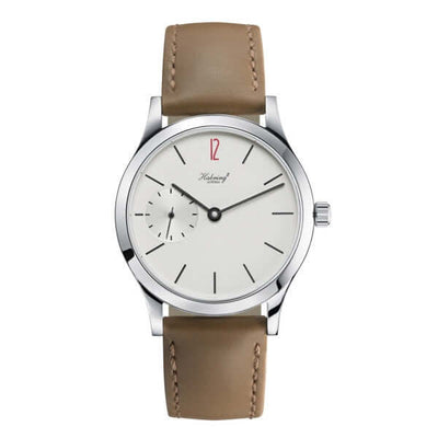 HABRING²  Felix White Dial Red 12 Hour / Bandiera Jewellers
