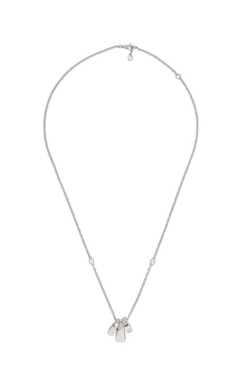 GUCCI Diagonal Interlocking G Necklace Sterling Silver YBB77699600100U Bandiera Jewellers