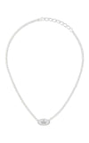 GUCCI Trademark Necklace with Oval Tag Sterling Silver YBB79714200100U Bandiera Jewellers