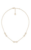 Gold necklace on a white background

Gucci Horsebit 18K Diamond Pendant Necklace YBB83759600100U Bandiera Jewellers