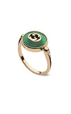 GUCCI Interlocking G Ring Pink Gold YBC786547002 Bandiera Jewellers