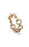 GUCCI 18K Horsebit Ring with Diamonds YBC837587001 Bandiera Jewellers