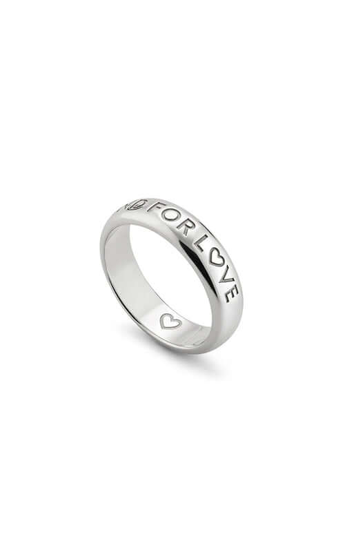 Silver ring with 'FOR LOVE' engraving on a white background

GUCCI Blind For Love Silver Ring Slim YBC843576001 Bandiera Jewellers