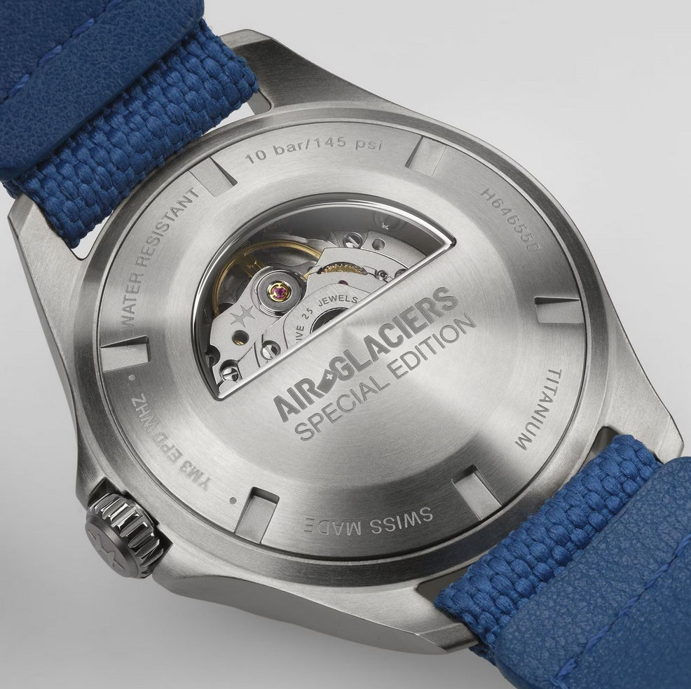 HAMILTON Khaki Aviation Pilot Day Date Auto AIR-GLACIERS EDITION H64655941 Bandiera Jewellers