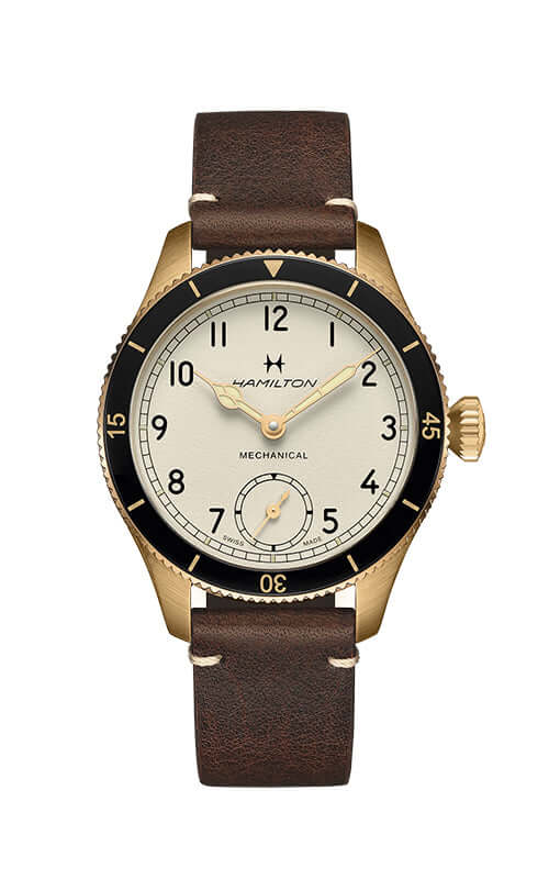 Hamilton Pilot Pioneer Bronze 43mm H76709510 Bandiera Jewellers