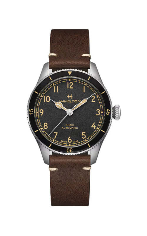 Hamilton Khaki Aviation Pilot Pioneer H76205530 Bandiera Jewellers