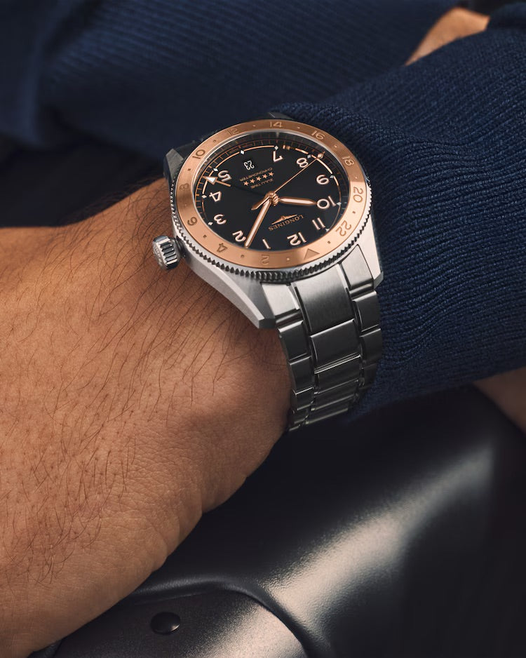 Longines Spirit Zulu Time L38035536 Bandiera Jewellers