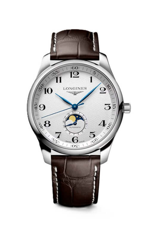 Longines watch with brown leather strap on a white background

Longines Master Collection L29094783 | Bandiera Jewellers