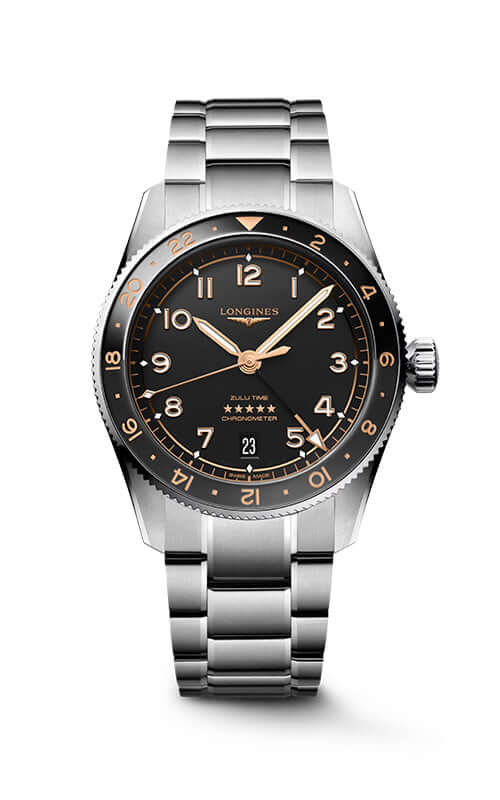 Longines Spirit Zulu Time L38024506 Bandiera Jewellers