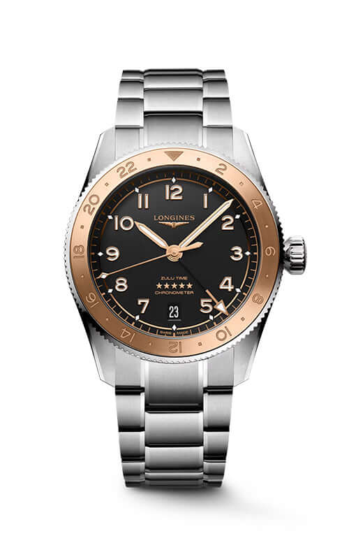Longines Spirit Zulu Time L38035536 Bandiera Jewellers