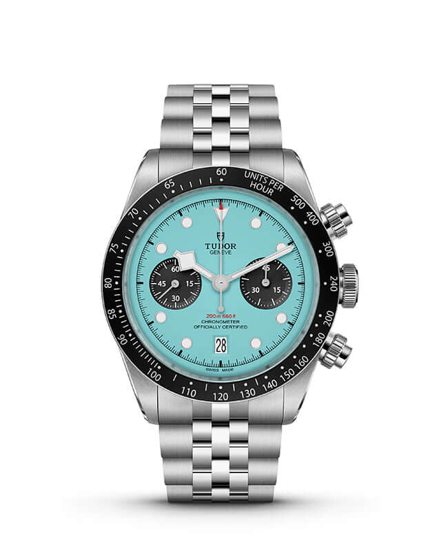 Tudor Black Bay Chrono Blue Flamingo M79360N-0024 Bandiera Jewellers