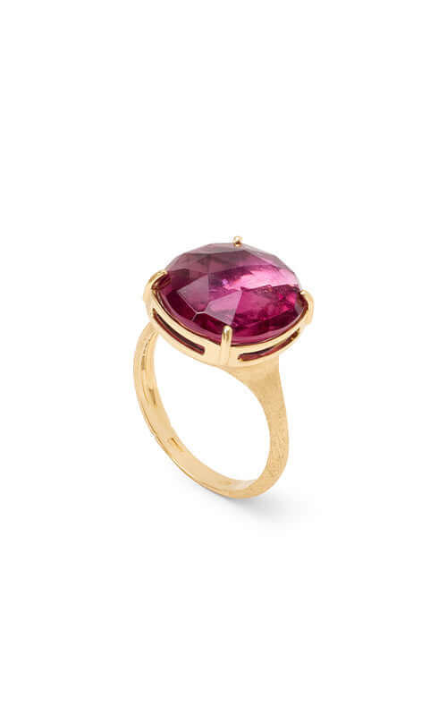 Gold ring with a pink gemstone on a white background

Marco Bicego Jaipur Colour Ring with Pink Tourmaline AB645_TR01_Y Bandiera Jewellers