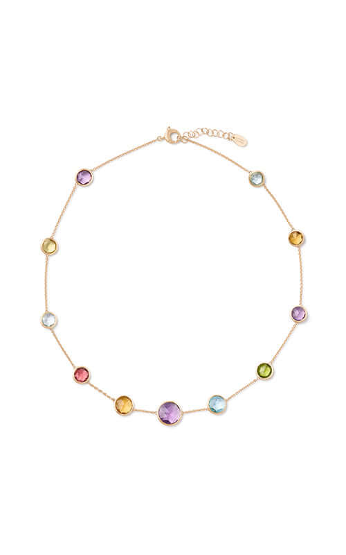 Marco Bicego Jaipur Yellow Gold and Mix Stones Necklace CB2710-MIX01 Bandiera Jewellers