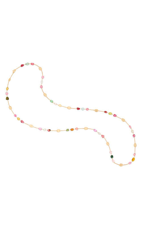 Marco Bicego Lunaria Colour Long Tourmaline Necklace CB2868-TM01-Y Bandiera Jewellers