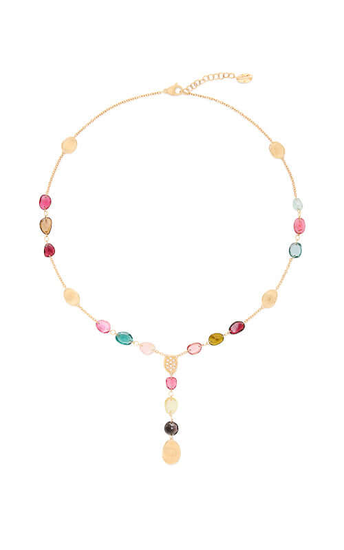 Marco Bicego Lunaria Colour Lariat Necklace CB2870-B-TM01-Y Bandiera Jewellers