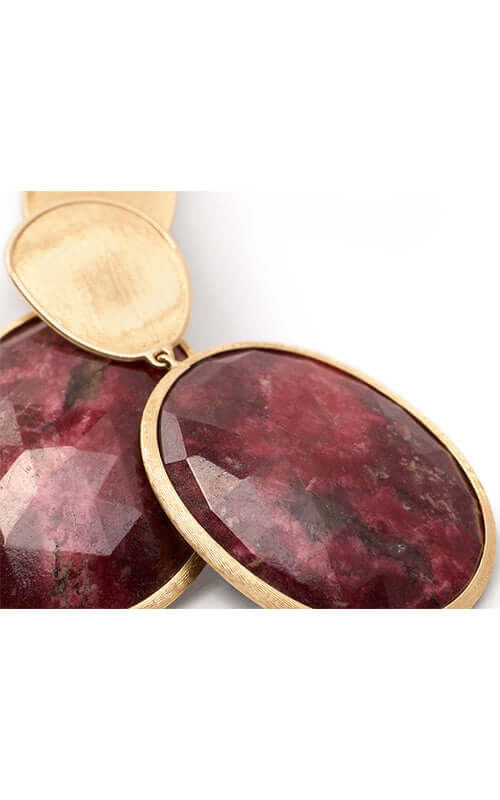 Marco Bicego Lunaria Colour Drop Earrings OB1466-CIA01-Y Bandiera Jewellers