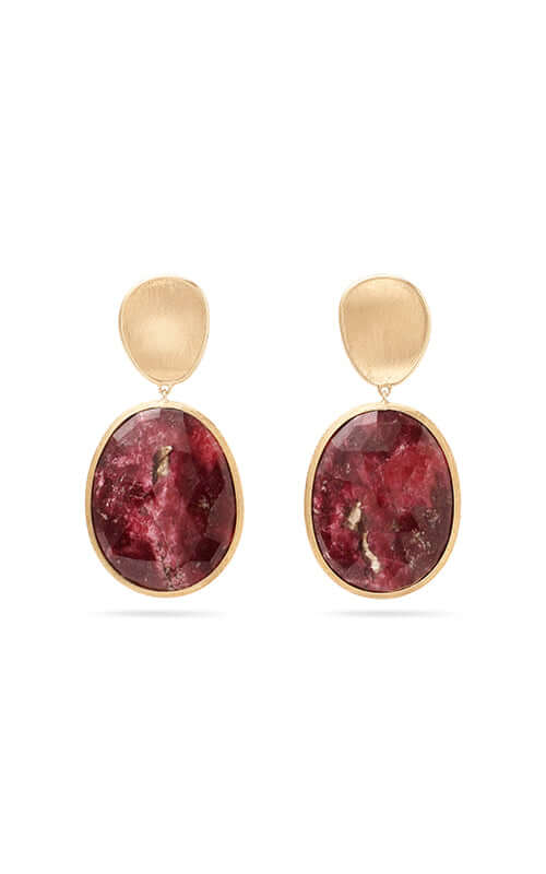 Marco Bicego Lunaria Colour Drop Earrings OB1466-CIA01-Y Bandiera Jewellers