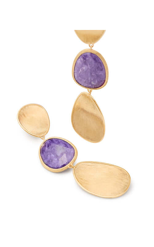 Marco Bicego Lunaria Colour Drop Earrings OB1466-CIA01-Y Bandiera Jewellers