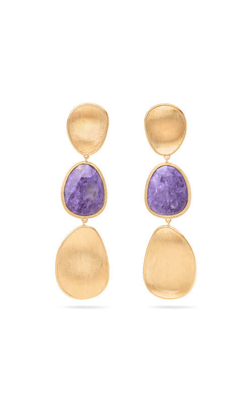 Marco Bicego Lunaria Colour Drop Earrings OB1466-CIA01-Y Bandiera Jewellers