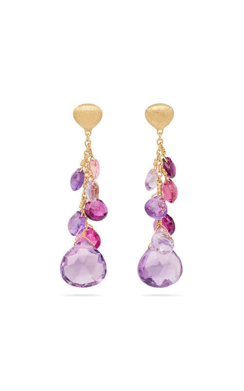 Marco Bicego Paradise Earrings Mixed Gemstone OB1743-MB-MIX331-Y Bandiera Jewellers