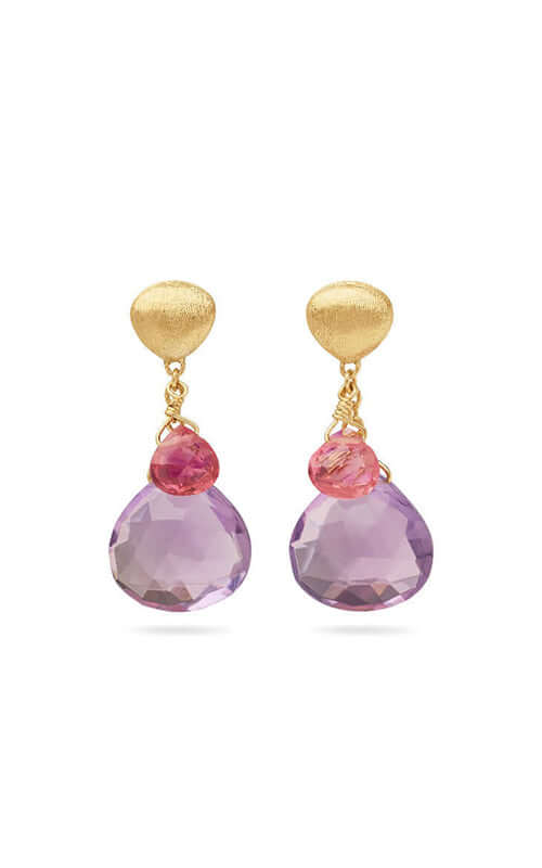Marco Bicego Paradise Earrings Mixed Gemstones OB1955-MIX331-Y Bandiera Jewellers