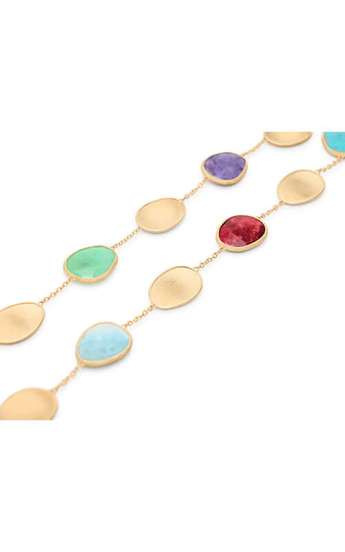 Marco Bicego Lunaria Colour Collar Necklace OB2099-MIX2-Y Bandiera Jewellers