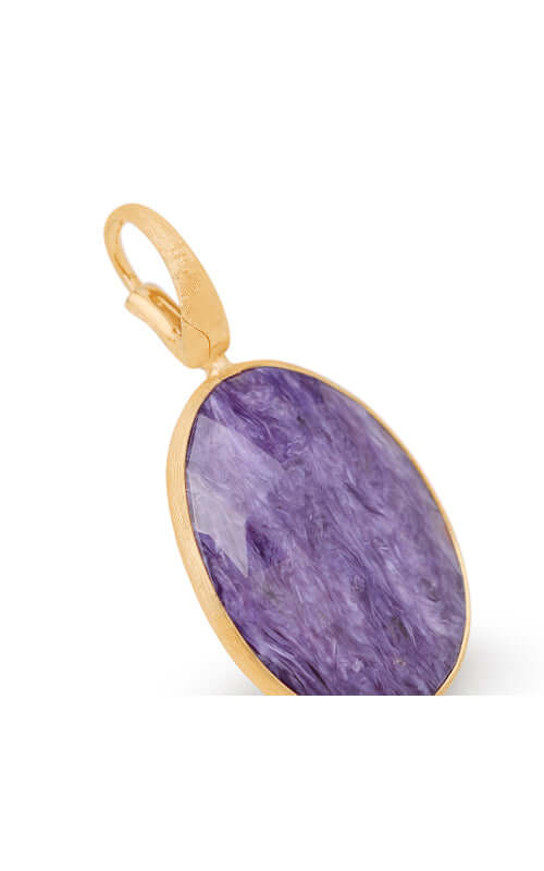 Marco Bicego Lunaria Colour Charoite Pendant PB20-CIA01-Y Bandiera Jewellers