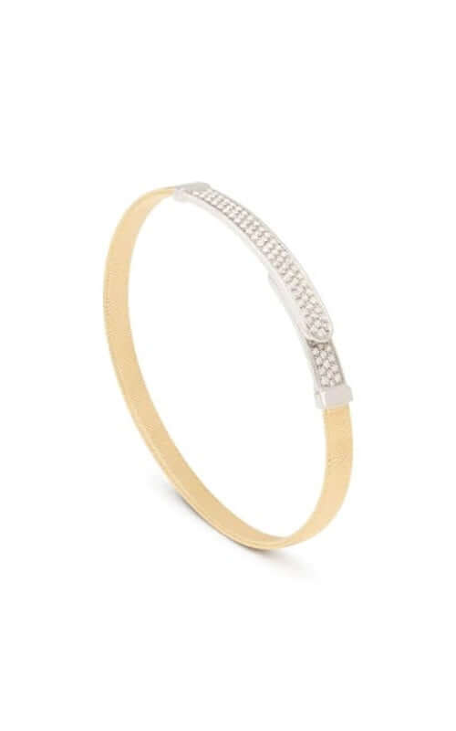 Marco Bicego Masai Gold &amp; Diamond Bangle SG43-XL-B1-YW Bandiera Jewellers