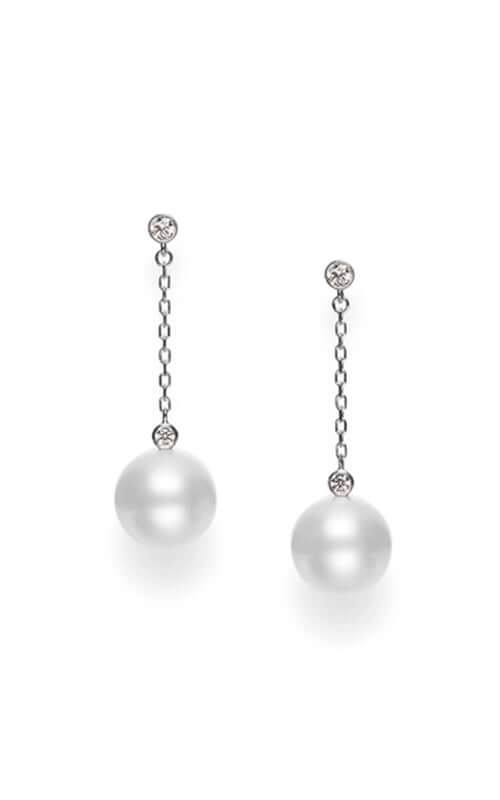 Mikimoto South Sea Pearl &amp; Diamond Earrings MEQ10102NDXW