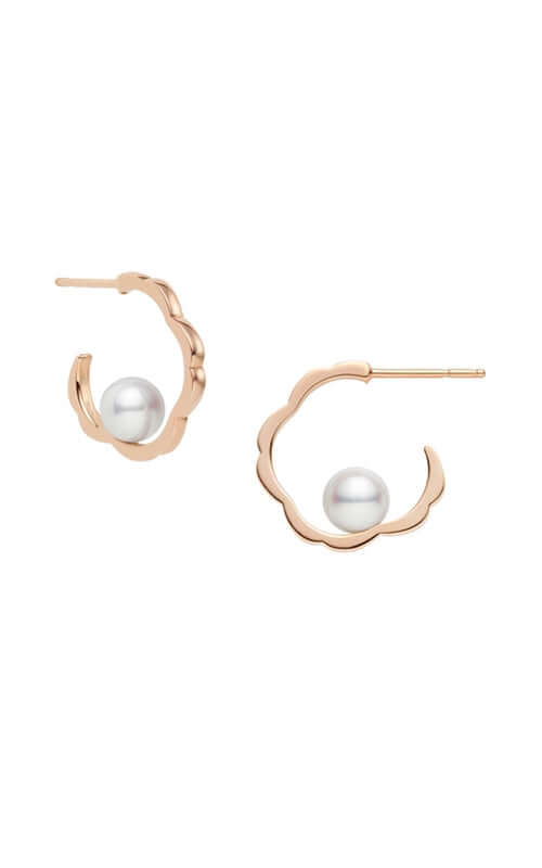 Mikimoto Cherry Blossom Collection Akoya Cultured Pearl Earrings MEQ10225AXXZ Bandiera Jewellers