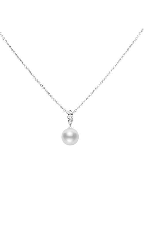 Mikimoto Morning Dew White South Sea Pearl &amp; Diamond Pendant MPA10383NDXW Bandiera Jewellers