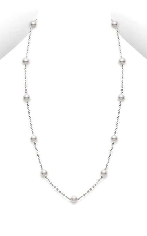 Mikimoto Station Pearl Necklace PCQ158LW Bandiera Jewellers