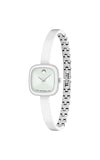Silver watch with a white face on a white background

Movado Museum Bangle 0608060 Bandiera Jewellers