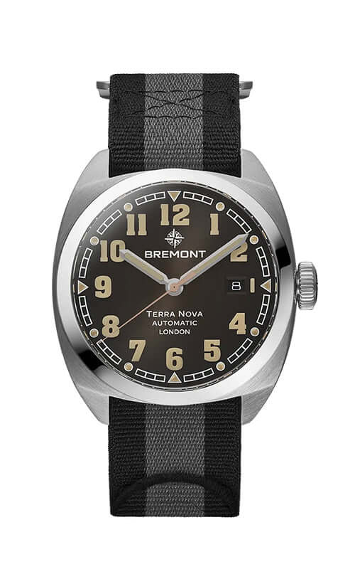 Bremont  Terra Nova Date TN40-DT-SS-BK-N-S Bandiera Jewellers