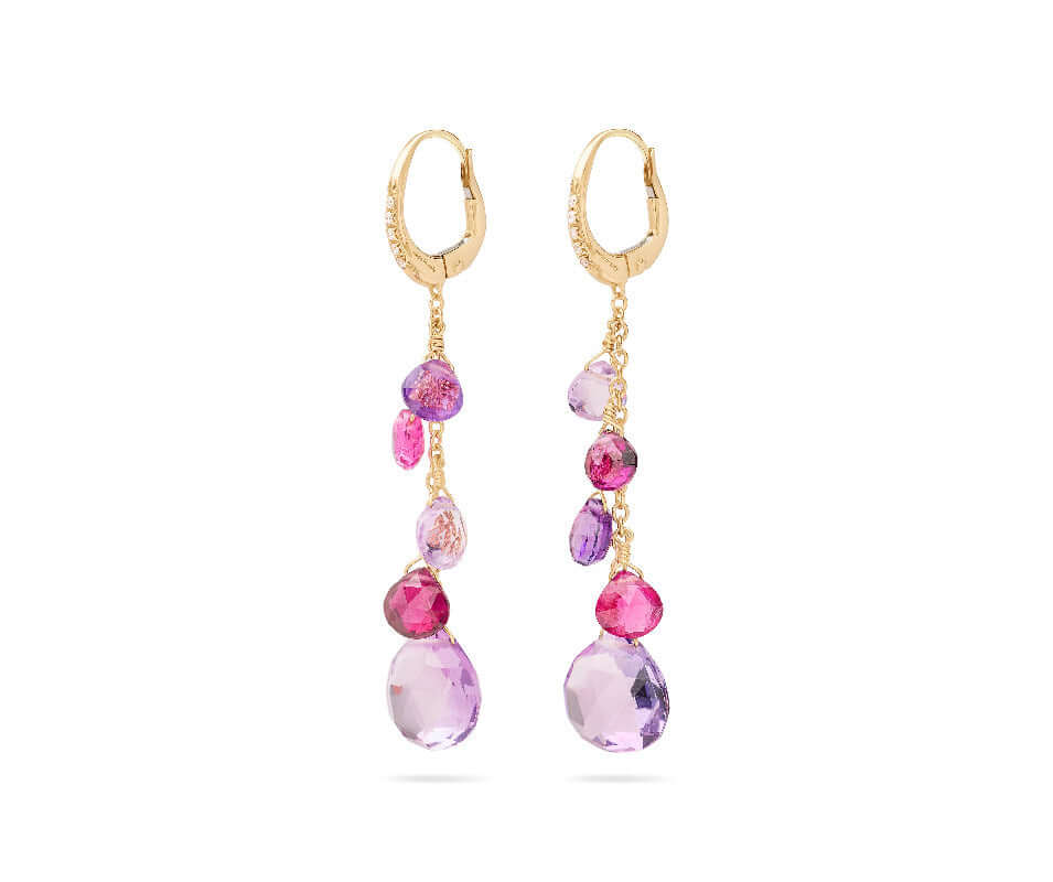Marco Bicego Paradise Earrings Gemstone and Diamond OB1743-MB-MIX331-Y Bandiera Jewellers