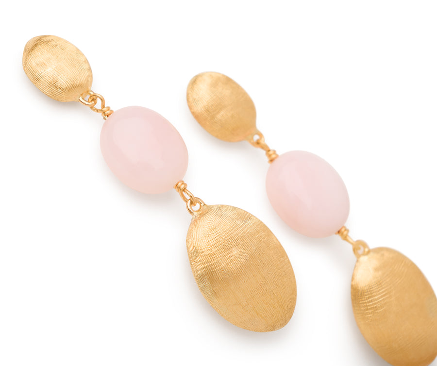 Marco Bicego Siviglia Pink Opal Earrings OB1857-OP01-Y Bandiera Jewellers