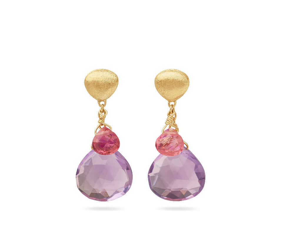 Marco Bicego Paradise Earrings Mixed Gemstones OB1955-MIX331-Y Bandiera Jewellers