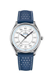 Omega watch with blue strap and white face on a white background

Omega Specialties - Olympic Official Timekeeper LTD BOX SET 522.32.40.20.04.001 Bandiera Jewellers