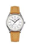 Omega watch with a brown leather strap on a white background

Omega Specialties - Olympic Official Timekeeper LTD BOX SET 522.32.40.20.04.002 Bandiera Jewellers