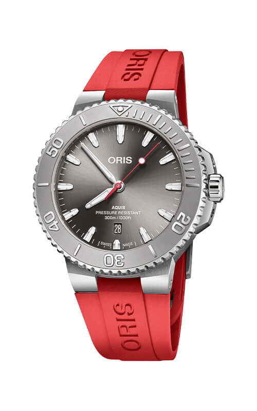 Oris Aquis Date Relief Watch 01 733 7789 4153-07 4 23 36FC Bandiera Jewellers