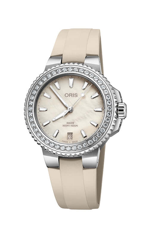 Oris Aquis Date Diamonds 01 733 7792 4956-07 4 19 61FC Bandiera Jewellers