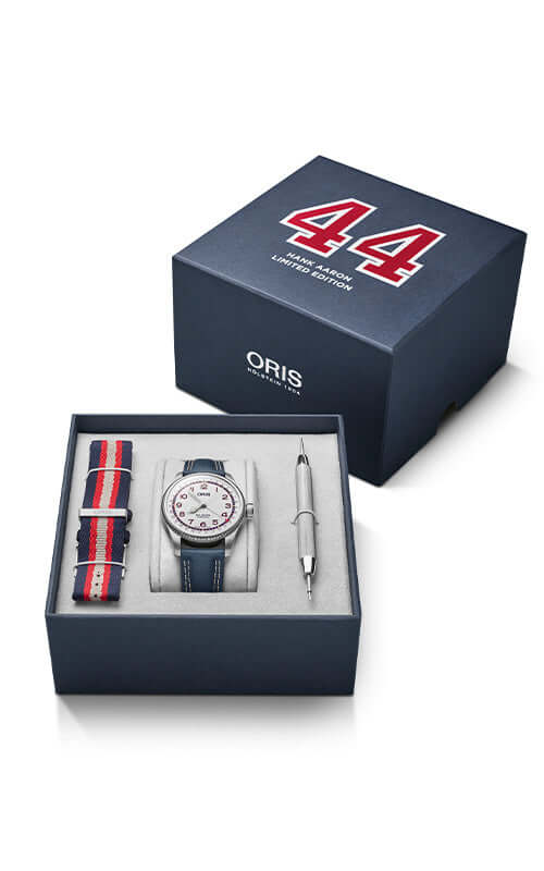 Oris Big Crown Pointer Date Hank Aaron Limited Edition 01 754 7785 4081-Set Bandiera Jewellers