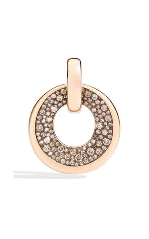Pomellato Iconica Brown Diamonds Circle Pendant M.B906/O7/BR Bandiera Jewellers