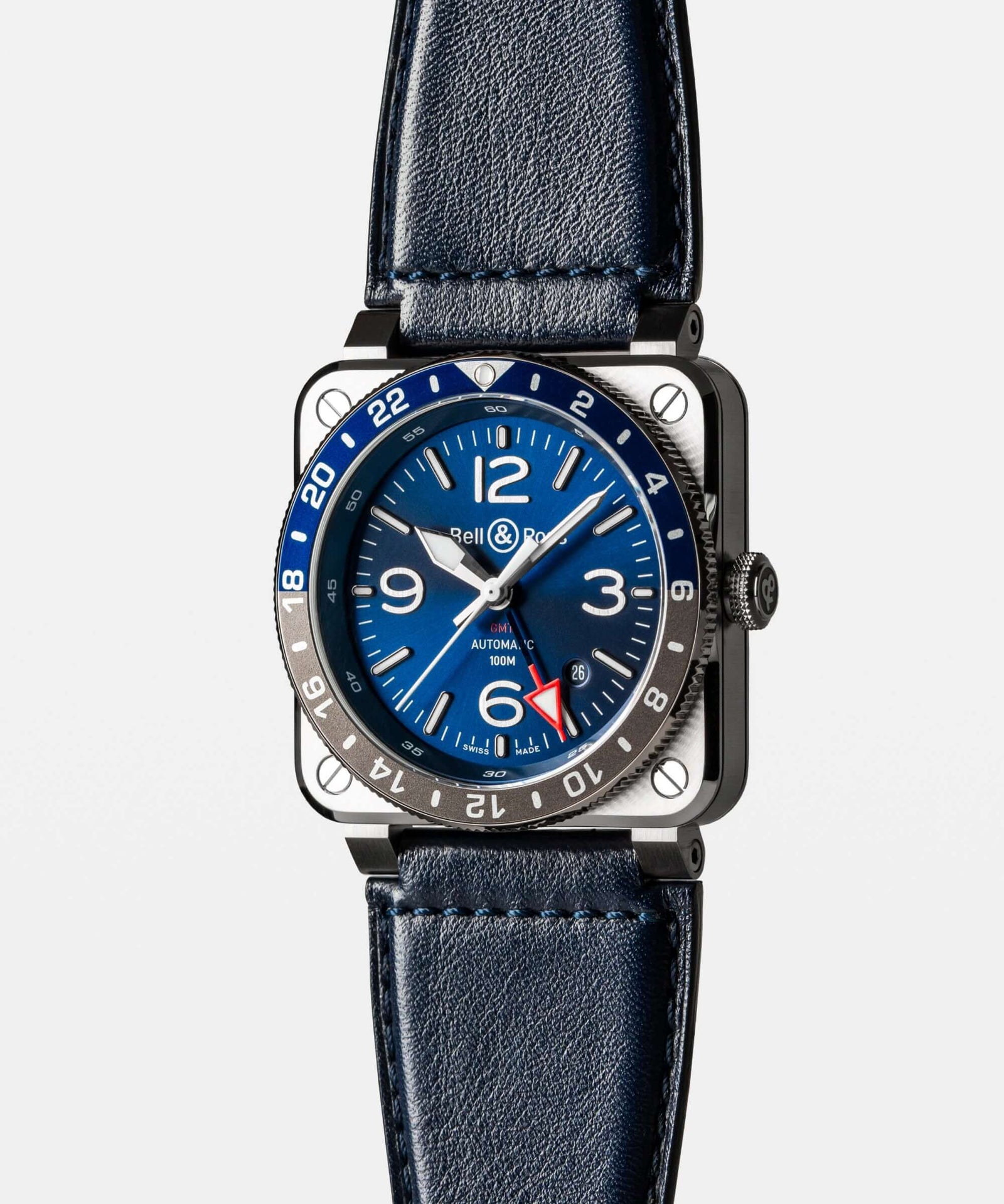 Bell & Ross BR-03 GMT BRO393-BLU-ST/SCA / Bandiera Jewellers
