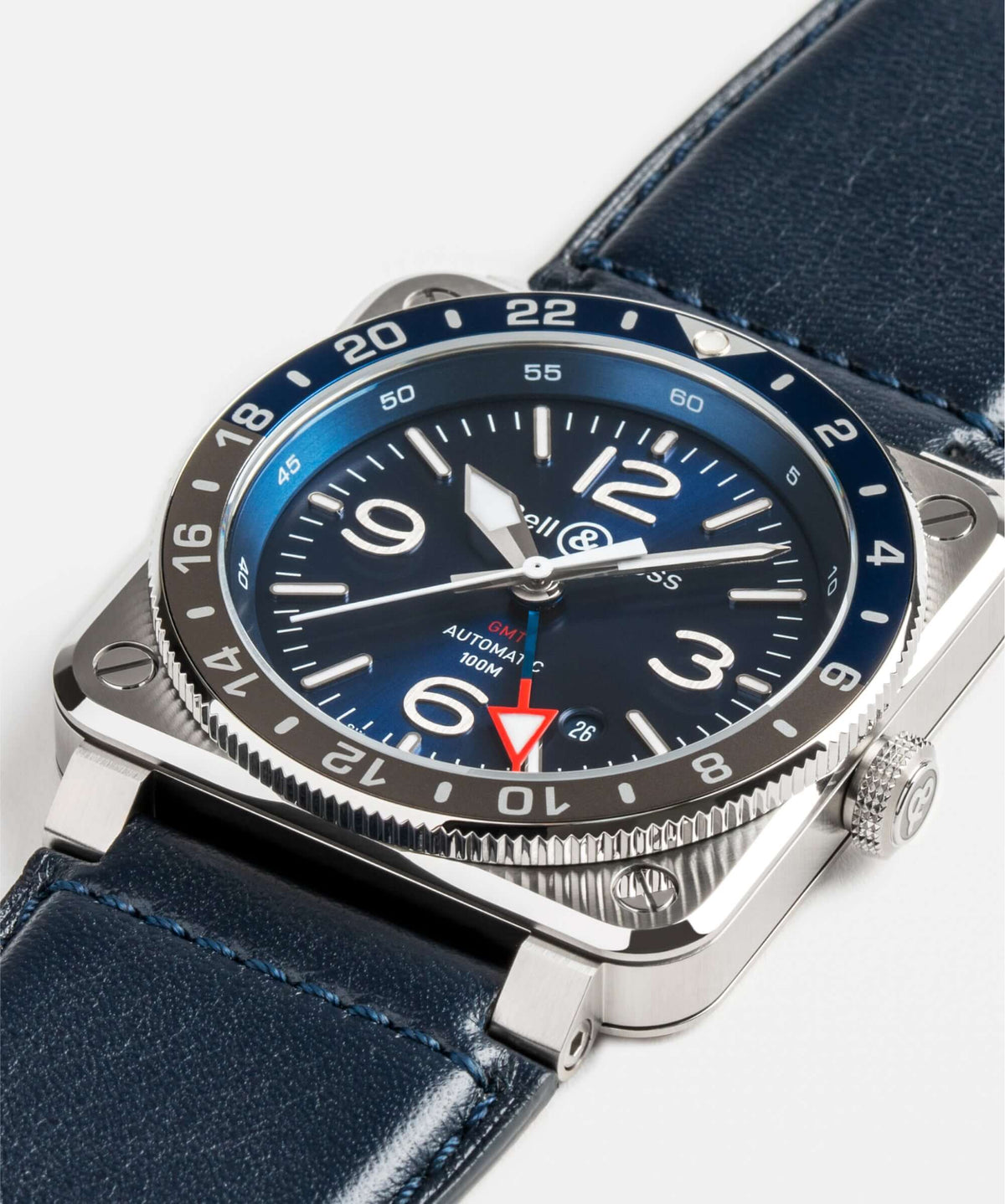 Bell & Ross BR-03 GMT BRO393-BLU-ST/SCA / Bandiera Jewellers