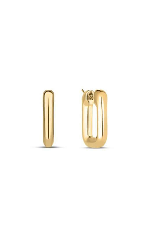 Roberto Coin Square Hoop Earrings 6740651AYER0 | Bandiera Jewellers 
