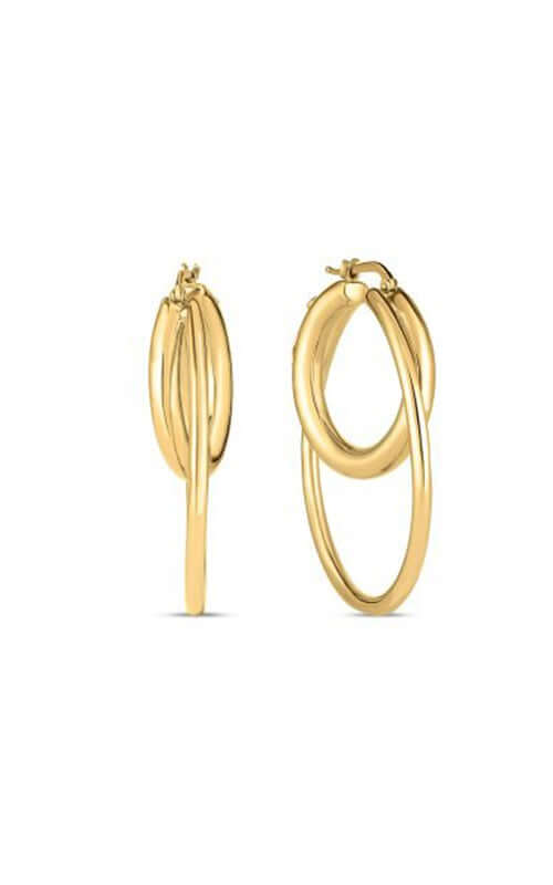Roberto Coin Perfect Double Hoop Earrings 6740655AYER0 Bandiera Jewellers