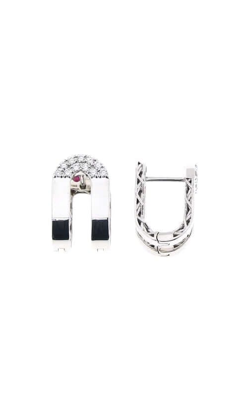 Roberto Coin White Gold and Diamond Earrings 7771659AWERX Bandiera Jewellers