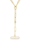 Roberto Coin Venetian Princess Gold & Diamonds Paperclip Necklace 7773509AY16X Bandiera Jewellers