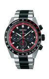 Seiko watch with black and red face on a white background

Seiko Prospex Speedtimer DATSUN 204Z LTD Watch SSC957P1 Bandiera Jewellers